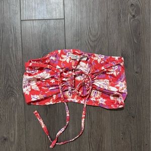 Free people crop top tie front XS